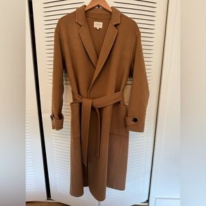 Sezane Mederick Belted Wool Coat